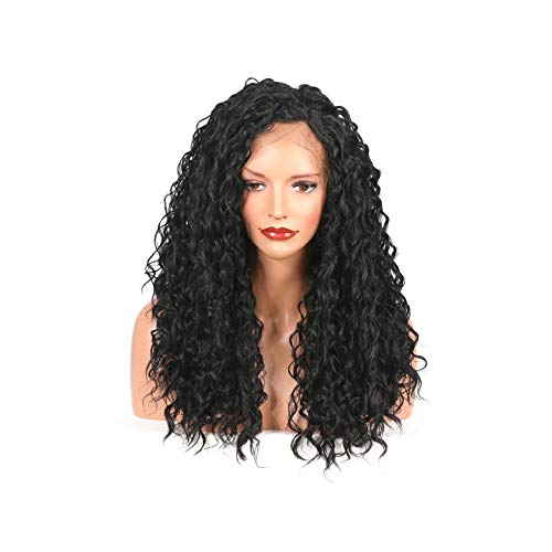 Preisvergleich Produktbild Brasilianische Jungfrau Wasserwelle Haarspitze-Front-Perücke Mit Schwarzem Weiblichem Babyhaar 130% Dichte Geben Teil Natürliche Farbe 22 Zoll Frei,24Inches