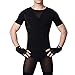 Produktbild E Unterstützung Herren Abnehmen Body Shaper ABS Bauch Slim Muskel Shirt Unterhemd, Herren Jungen, schwarz