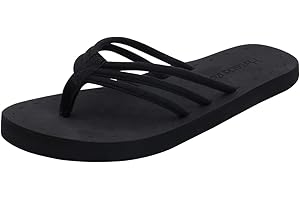 Harssidanzar Tongs mode femmede plage d'été légères et confortables pour femmes avec soutien de la voûte plantaire KL221EU