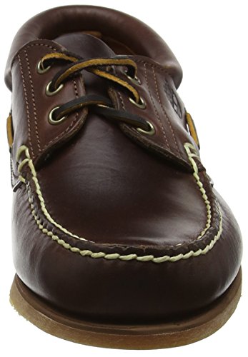 Timberland Classic Boat FTM_3 Eye Padded Collar 76015, Herren Espadrille Halbschuhe, Braun (Brown Smooth), EU 45 (US 11) - 4