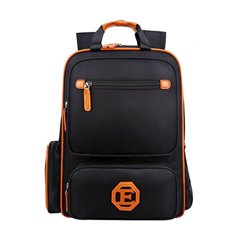 Preisvergleich Produktbild Kinderrucksack Schulranzen Schulrucksack Schultasche Sportrucksack Freizeitrucksack Daypacks Backpack für Jungen Mädchen (Schwarz, Groß)