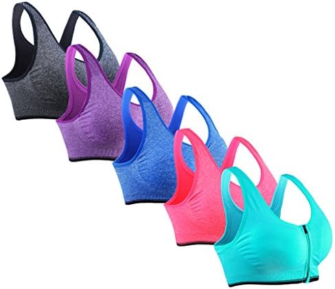 Womens Wirefree Sports Bra Large 5 Pack