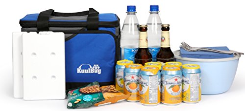 Große 15L große, und faltbare Kühltasche von Kuulbag fürs Auto, beim Sport oder Outdoor. Inklusive Umhängegurt. - 