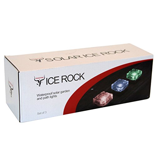 Frostfire Farbige Solarlichter, Eisblöcke, 3 Stück - 5