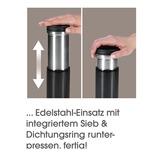 French Press to go Thermo-Becher-Kaffeebereiter to go Becher 2in1 300ml ( Keine fortlaufende Extraktion! Kaffee wird im Zeitverlauf nicht stärker ) - 5