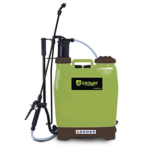 Groway 5150B61SN Pulverizador de Mochila, 33x17x51 cm