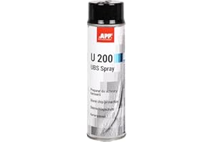 AUTO-PLAST PRODUKT APP U200 UBS Spray de protection carrosserie voiture en résine synthétique et caoutchouc | Antirouille | Anti Gravillon | Noir | 500 ml
