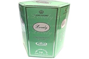 Business Square Pack de 6 Musc Parfum Al Rehab Lovely 6ml 100% Huile