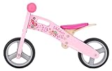 BIKESTAR® Frühstarter Kinderlaufrad für freche Zwerge ab ca. 18 Monaten ★ 7er Natur Holz Edition ★ Flamingo Pink - 3