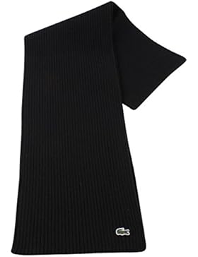 Black Plain Wool Schal von Lacoste