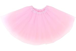 Msrlassn Gonna Tutu Donna Classico Elastico 4 Strati Tutu Gonna in Tulle per Vestito Festa Danza