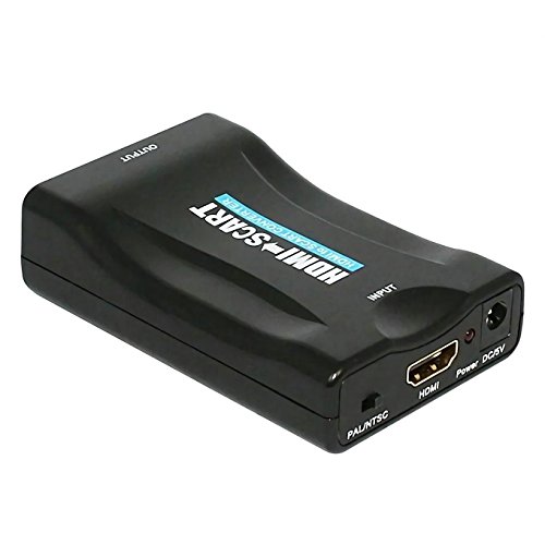 BW HDMI zu Composite Video SCART Stecker Stereo Audio Konverter SKY HD Blu-Ray Makibes Ausführung mit einem Reinigungstuch (HDMI to SCART) - 2