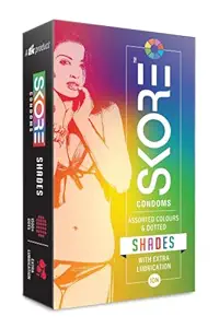 Skore New Adventure Pack Condoms - 10 Pieces (Shades, pack of 1)