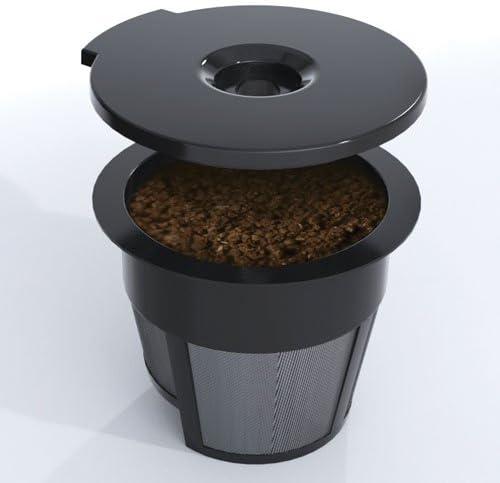 Reusable K Cups, 2 Pack Universal Coffee Filters for Keurig, Cuisinart, & Mr. Coffee Brewers – Stainless Steel Mesh, BPA Free