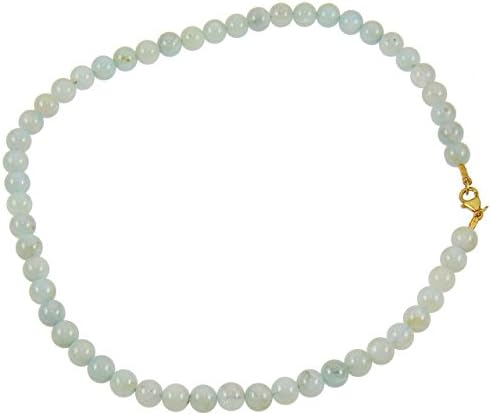 Antonio Bocceri 1995S Choker Necklace Real 9ct Gold 375 Aquamarine F301