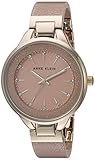 ANNE KLEIN DAMEN-ARMBANDUHR 36MM ARMBAND HARZ BEIGE QUARZ ANALOG AK/1408LPLP