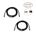 Produktbild Optisches Toslink SPDIF-Kabel, digitales Audiokabel für Sky TV PS3 PS4 Sound Bar Sky HD HDTV Blu-Rays AV Amps Soundbar für Bessere Klarheit und Übertragungssignale 2 Packs 2m Schwarz