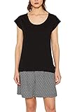 esprit t shirt herren mit organischer Baumwolle ESPRIT Damen 059EE1K008 T-Shirt, Schwarz (Black 001), X-Large (Herstellergröße: XL)
