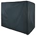 Produktbild BB SPORT Abdeckhaube für 3 Sitzer Hollywoodschaukel Maße 180 x 160 x 115 cm wasserdicht mit Reißverschlüssen, verstärktem Rand und 8 Metallösen, Farbe:Granitgrau (PES)