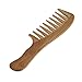 Anself Wooden Comb Natural Green Sandalwood Handmade Wide Tooth Wooden Comb Massage Comb Handmade Comb Hair Care(1 Pc)