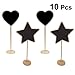 Produktbild BESTOYARD 10 stücke Mini Holz Tafel mit Ständer Tafel Zeichen Platz Halter für Hochzeit Dekoration (Zufällige Formen)