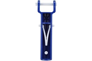 KHIRONHIVE Swimming Pool Vacuum Head Handle Replacement Set with Yoke Clip for Telescopic Pole, Universal Fit for Most Standard Leaf Vacuums and Pool Cleaning Tools, Blue