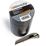 PARA INTERIORES Y EXTERIORES - Cinta americana negro impermeable, para interiores y exteriores, ideal para reparaciones, sujeciones, sellados, fijaciones