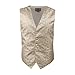 VS1016-S Beige Pattern Vest Necktie Cufflinks Bowtie Hanky Mens Gifts By Y&G