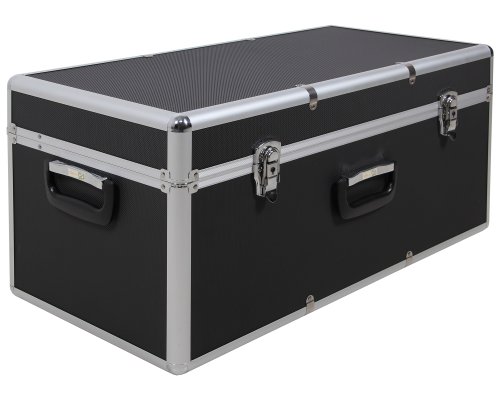 Ondis24 Transportkoffer M Aufbewahrungskoffer in Alukoffer-Optik schwarz 62 Liter mit Griffen (abschließbar) - 3