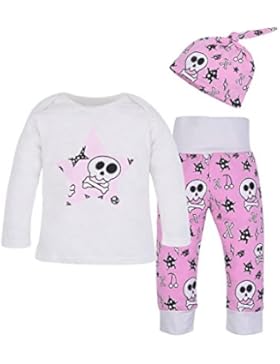 Covermason Kinder Baby Jungen Mädchen Langarm T-Shirt Tops + Hosen + Hut Kappe Bekleidungssets