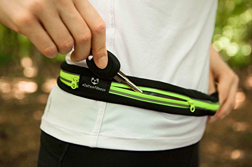 Laufgurt Â»Run4FunÂ« Stilvolle GÃ¼rteltasche / Bauchtasche / Lauftasche fÃ¼r Laufen, Wandern, Klettern, Reiten - 3x Farben / Handys bis ca. 5,5Zoll / elastisch wasserdicht & festsitzend ! Blau