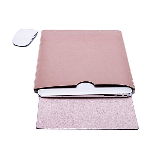 Delmkin MacBook Air Hülle PU-Leder MacBook Air & Macbook Pro Schutzhülle 13 Zoll - 2