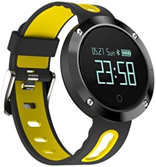 Smart Bracelet Wristbands, KXCD DM58 Heart Rate Fitness Tracker BT 4.0 OLED Touch Screen Smart Band Pedometer with Sleep Monitor, Activity Tracker Watch for iPhone Android Smartphone (yellow)