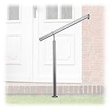 handlauf holz schweiz Komplett-Set: Edelstahlgeländer inklusive Wandhalterungen, Montagematerial und robusten Metalldübeln