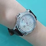 Lnyy Mode Casual Damenuhr mit Diamant britische Non-mechanische Uhr einstellen