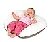 Doomoo Softy Multi-Use Breastfeeding Pillow for Newborn (White/ Taupe)