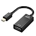 Produktbild Mini Displayport auf HDMI, TopElek 4Kx2K Thunderbolt Mini Displayport 1080P auf HDMI HDTV AV TV 4K Auflösung und 3D Adapter Kabel für Apple Macbook, Macbook Pro, iMac, Macbook Air, Mac Mini Laptop Microsoft Surface Pro/ Pro 2/ Pro 3, Thinkpad X1/ Carbon/ Touch/ Helix-Schwarz