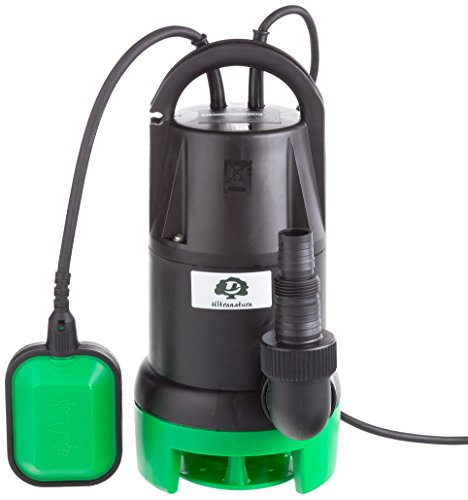 Preisvergleich Produktbild Ultranatura Schmutzwasserpumpe SP-100, 350 Watt, Tauchmotorpumpe mit Schwimmerschalter - Fördermenge bis 7.000 l / h, Förderhöhe max. 5 m