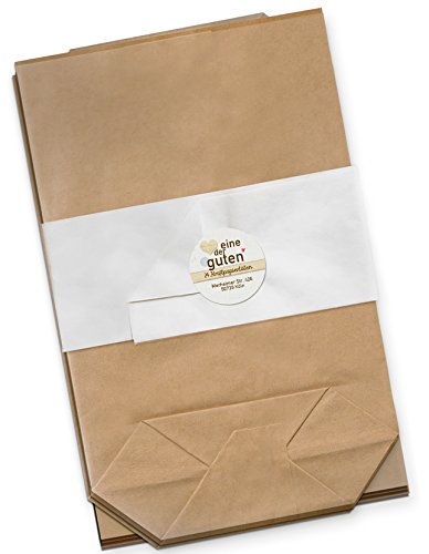 24 Tüten aus Kraftpapier, für Adventskalender, Ostern, Geburtstag, 17 x 26 cm, Geburtstagstüten, Adventskalendertüten zum selbst befüllen und verpacken, Partytüten, Geschenktüten zum selbst befüllen, Papiertüten zum Adventskalender basteln, mit Boden, ungefädelt, Set - 2