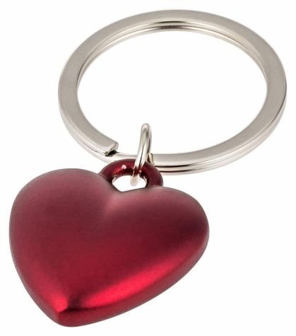 Download Herz, Schlüsselanhänger, rot matt