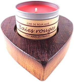A stunning gift inspired by the fragrances of Southern France! A beautiful hand made candle in a handcrafted heart shaped holder, made from a reclaimed French oak red wine barrel.