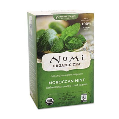 Organic Teas and Teasans, 1.4oz, Moroccan Mint, 18/Box by Numi