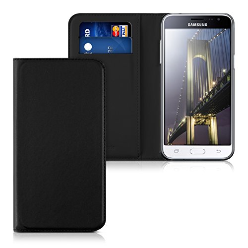 kwmobile Funda para Samsung Galaxy J3 2016 DUOS - Carcasa para m vil de Cuero sint tico - Case Plegable en Negro reviews kwmobile Funda para Samsung Galaxy J3 2016 DUOS - Carcasa para m vil de Cuero sint tico - Case Plegable en Negro