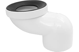 Hsthe Sea Toilet Connection Set, Offset Toilet Connection Pipe: 100 mm Toilet Pan Connection Pipe Plastic Toilet Connector Connector Toilet Pipe Nozzle Drain Straight Eccentric