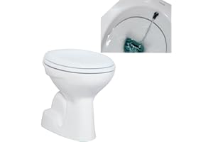 CREAVIT Stand Tiefspül Dusch Wc Taharet Bidet Taharat Intimdusche TP340 Senkrecht Weiss