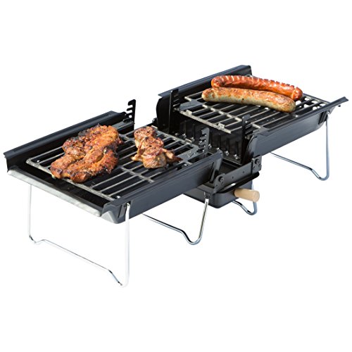 Bruzzzler Klappgrill mit hitzebeständiger Tragetasche – Kompakt-Grill – selbstlöschend und selbstreinigend - 2