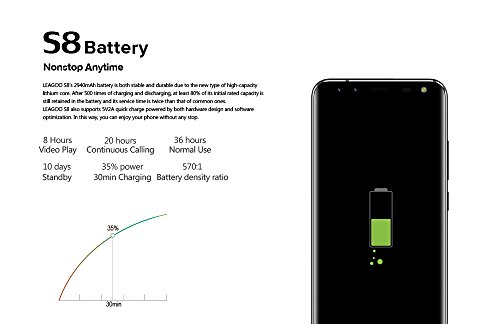 Leagoo S8 -   cran Infinity  5 72  4G Smartphone  Empreintes Digitales Portable Debloqu    T  l  phone Pas Cher  Android 7 0 2940mAh  Double Sim 13MP 