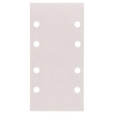 Bosch 2608606695 10 Feuilles abrasives pour ponceuses vibrantes 93 x 186 mm 8 trous Grain 100