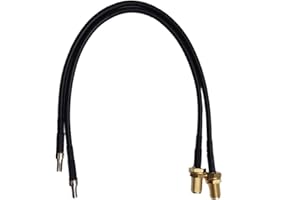LOW COST MOBILE Adaptador Conector TS9 Macho a SMA Hembra Cable Negro 20 cm para Antena Externa Compatible Router 4G LTE 5G Huawei y módem Hotspot 20cm