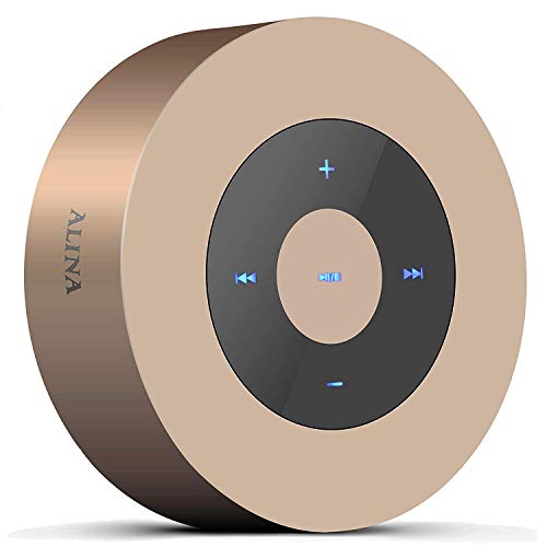 Touch Altavoces Bluetooth, Mini batería portátil Altavoz Integrado micrófono para Reproductores de MP3, teléfonos Inteligentes, Almohadillas, portátiles y Otros Dispositivos  Ailina (Oro)